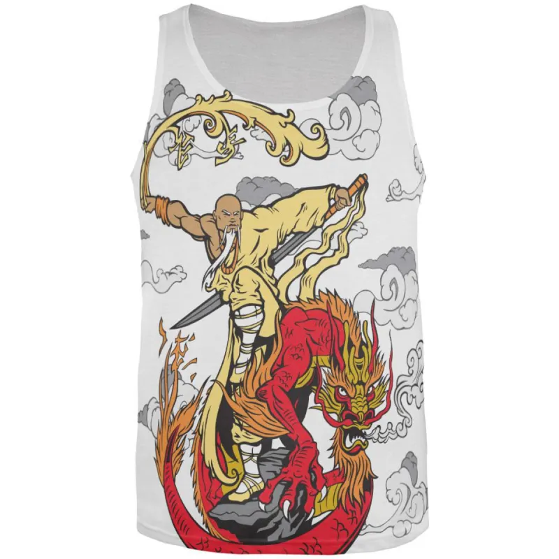 Enter the Dragon Monk All Over Adult Tank Top sold by Old Glory