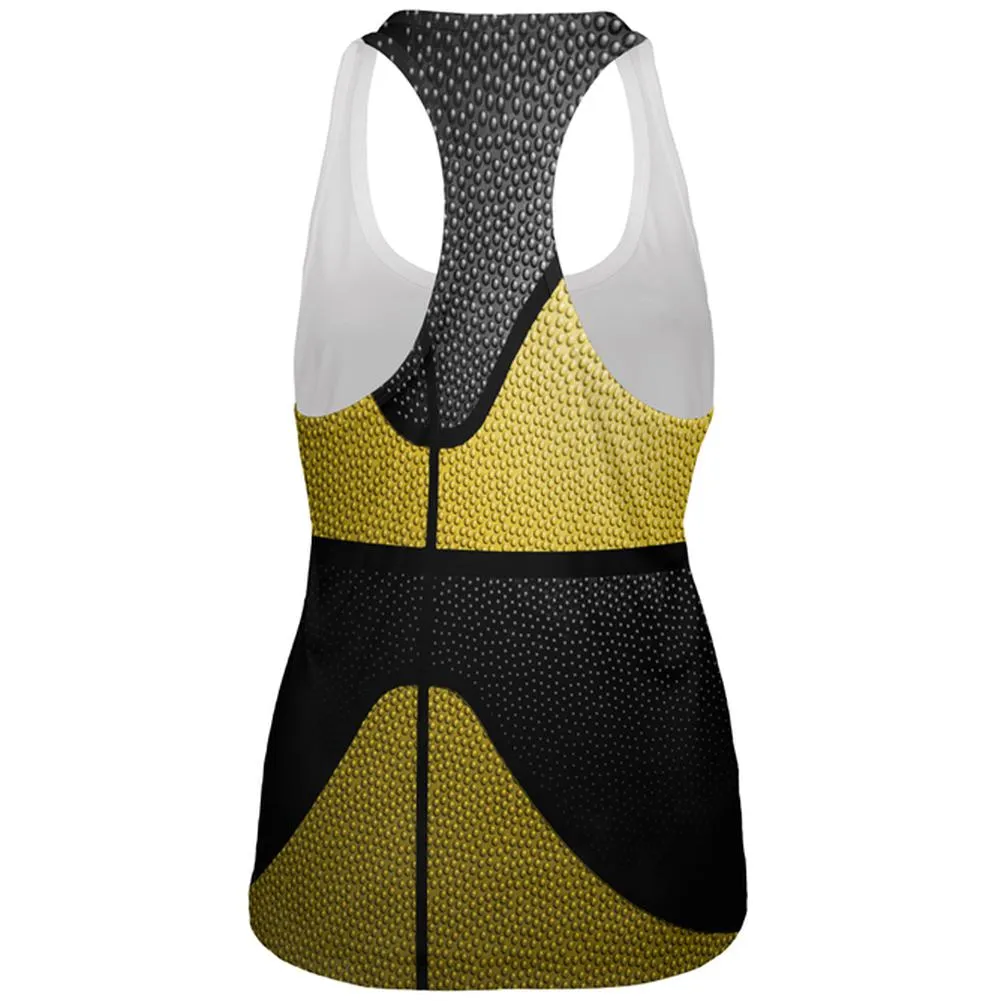 Championship Basketball Yellow & Black All Over Womens Work Out Tank Top sold by Old Glory product image thumbnail 2