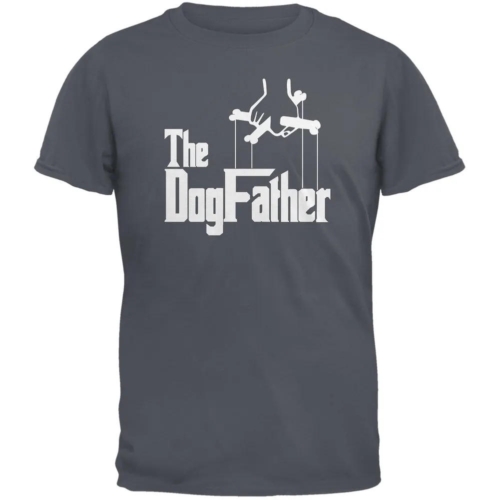 Fathers Day - The Dog Father Charcoal Grey Adult T-Shirt sold by Old Glory