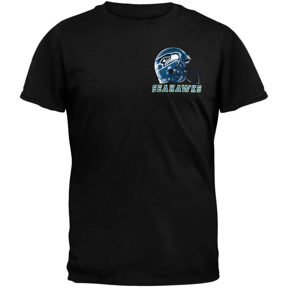 Seattle Seahawks - Sky Helmet T-Shirt sold by Old Glory