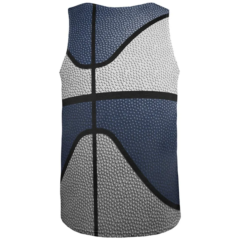 Championship Basketball White & Navy Blue All Over Mens Tank Top sold by Old Glory product image thumbnail 2