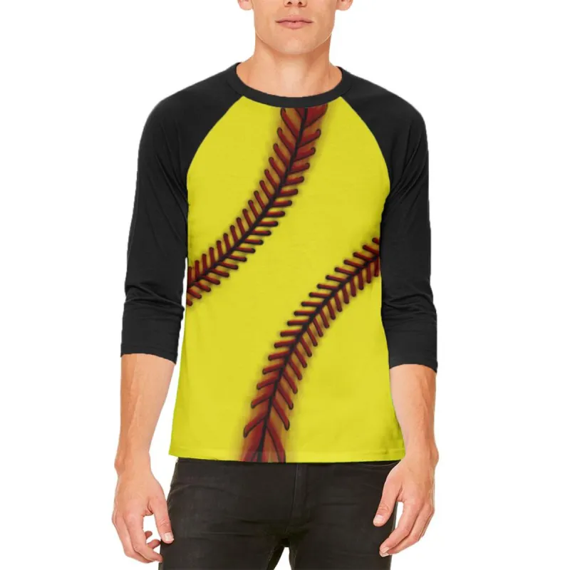 Fastpitch Softball Mens Raglan T Shirt sold by Old Glory