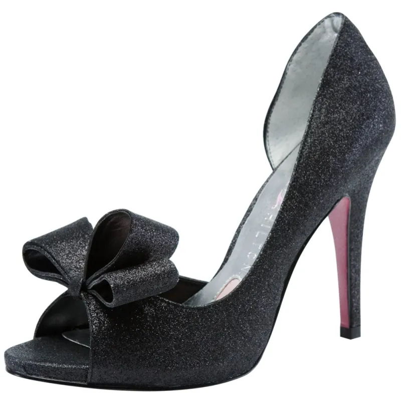 Paris Hilton Footwear - Senorita - Black Glitter sold by Old Glory
