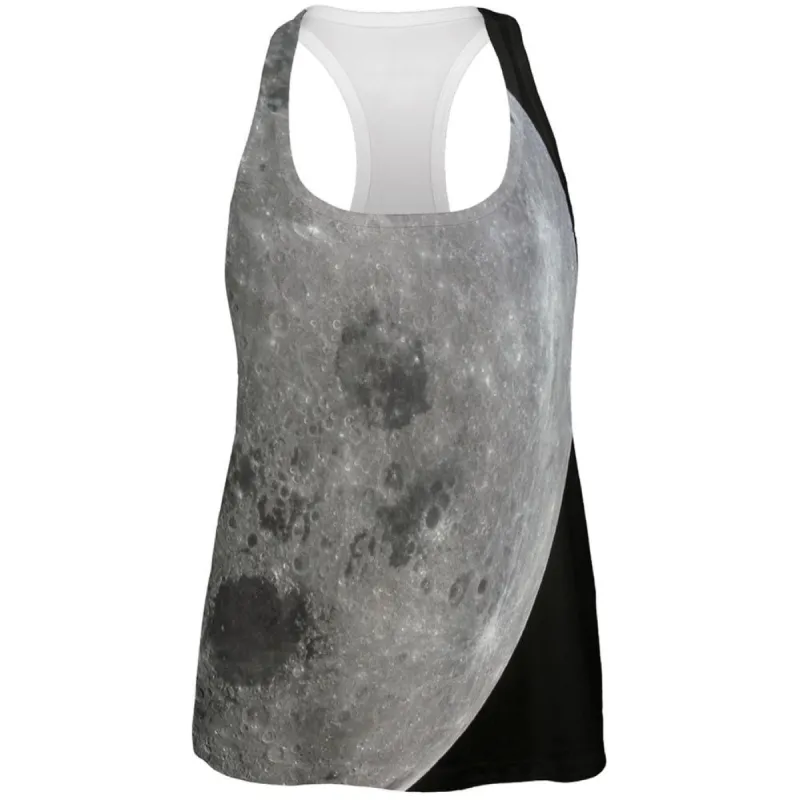 Moon All Over Womens Racerback Tank Top sold by Old Glory