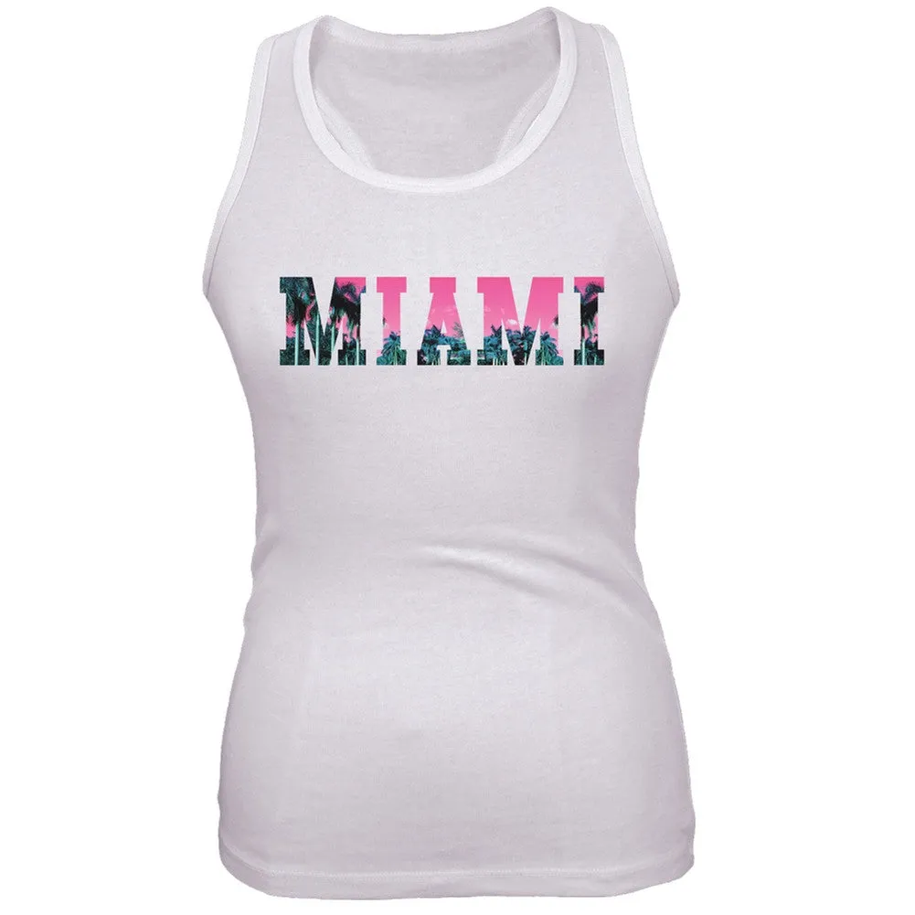 Miami Juniors White Crop Top sold by Old Glory product image thumbnail 2
