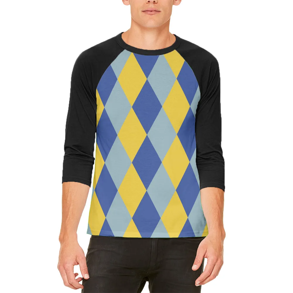 Hanukkah Jester Harlequin Costume Mens Raglan T Shirt sold by Old Glory