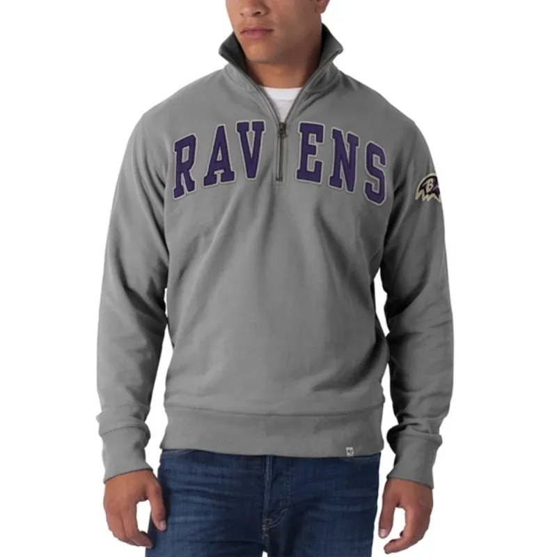 Baltimore Ravens - Striker 1/4 Zip Premium Sweatshirt sold by Old Glory