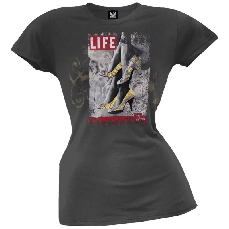 Life Magazine - Shoes Juniors T-Shirt made by Old Glory