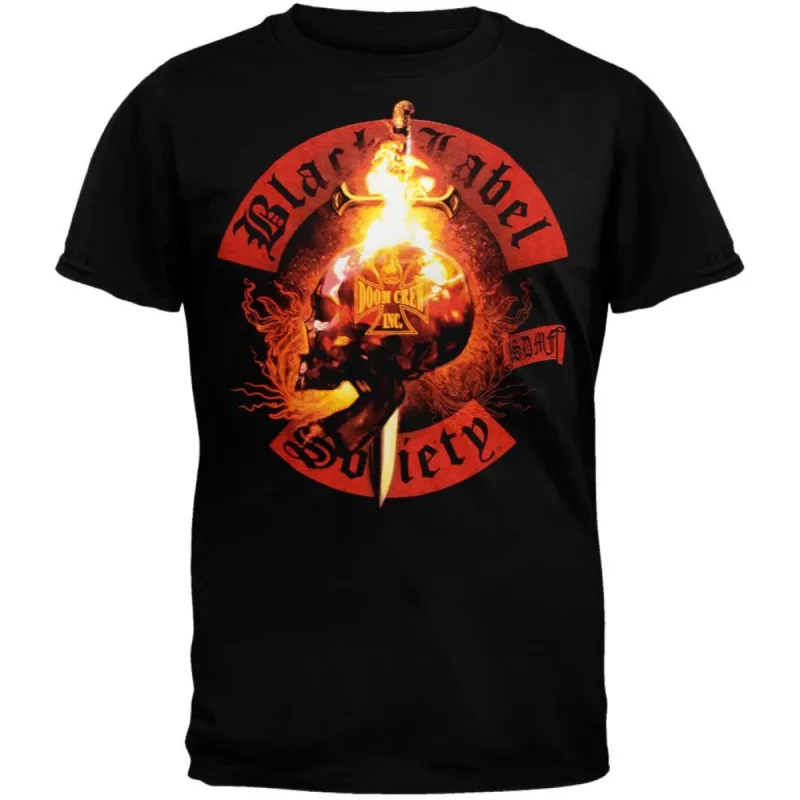 Black Label Society - Flaming Skull T-Shirt sold by Old Glory