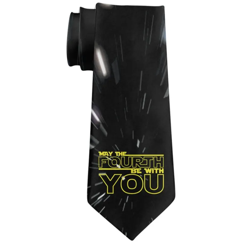 May The Fourth Be With You All Over Neck Tie made by Old Glory