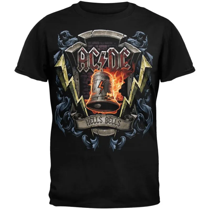 AC/DC - Hells Bells Shield T-Shirt sold by Old Glory