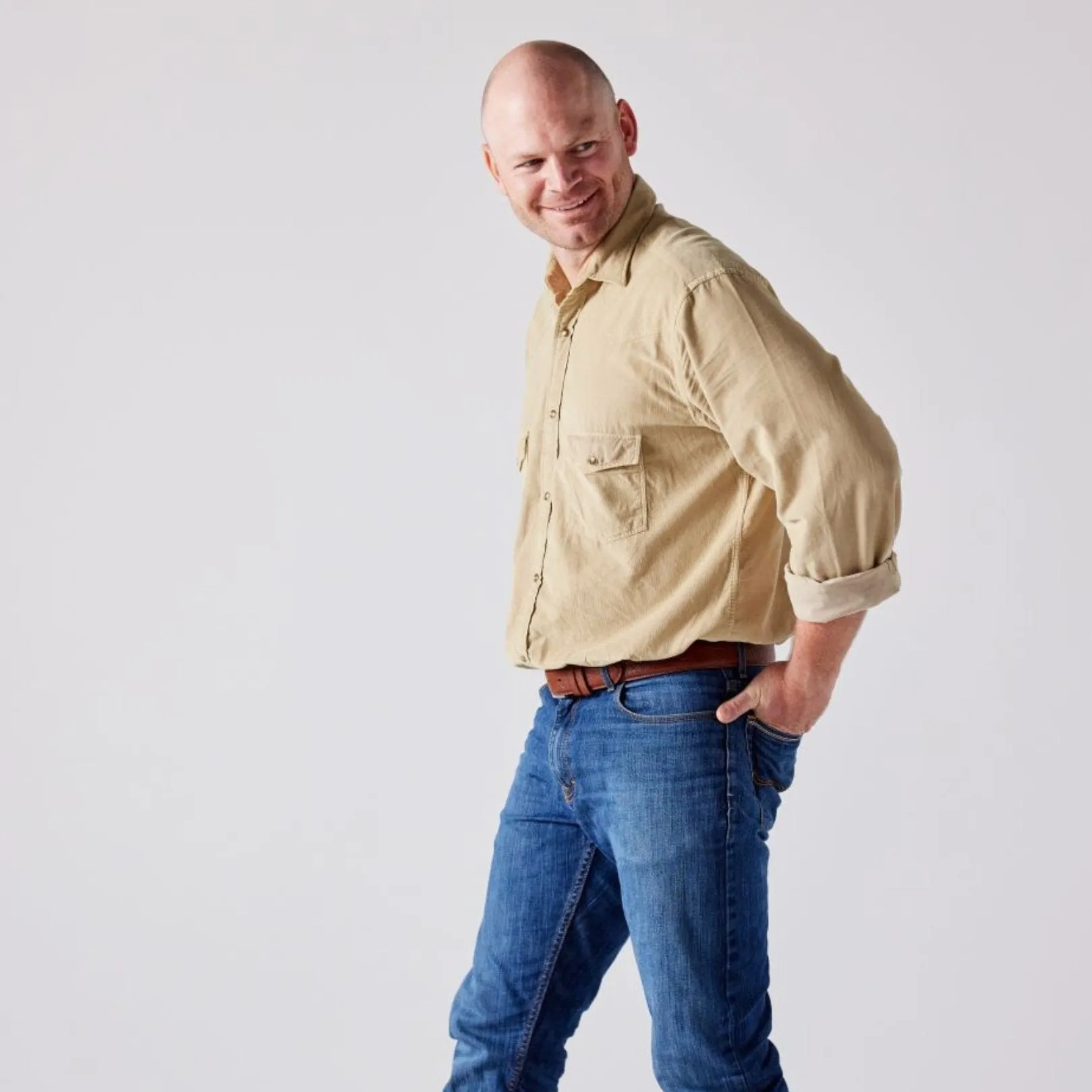 Men's Corduroy Shirt Beige sold by Old Gringo product image thumbnail 3