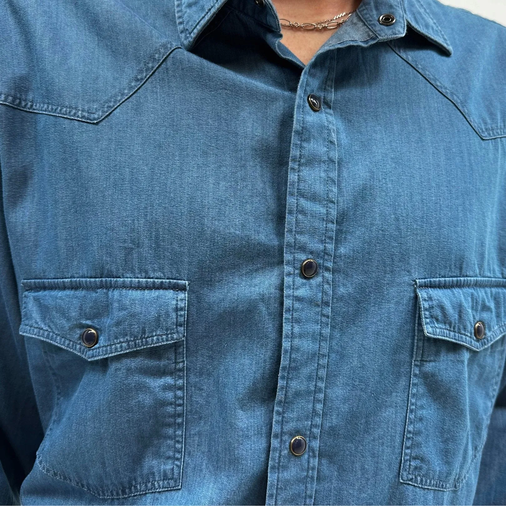 Men's Shirt Light Denim sold by Old Gringo product image thumbnail 3