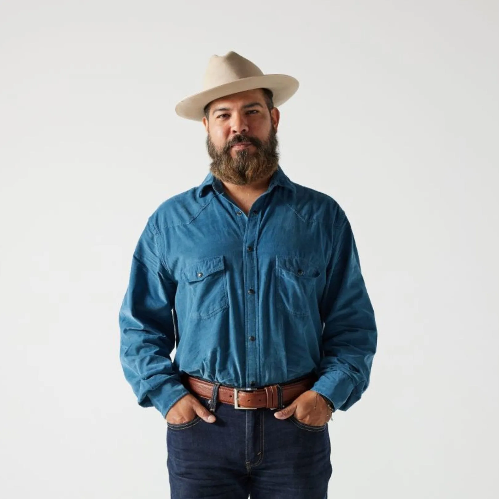 Men's Corduroy Shirt Blue sold by Old Gringo product image thumbnail 2