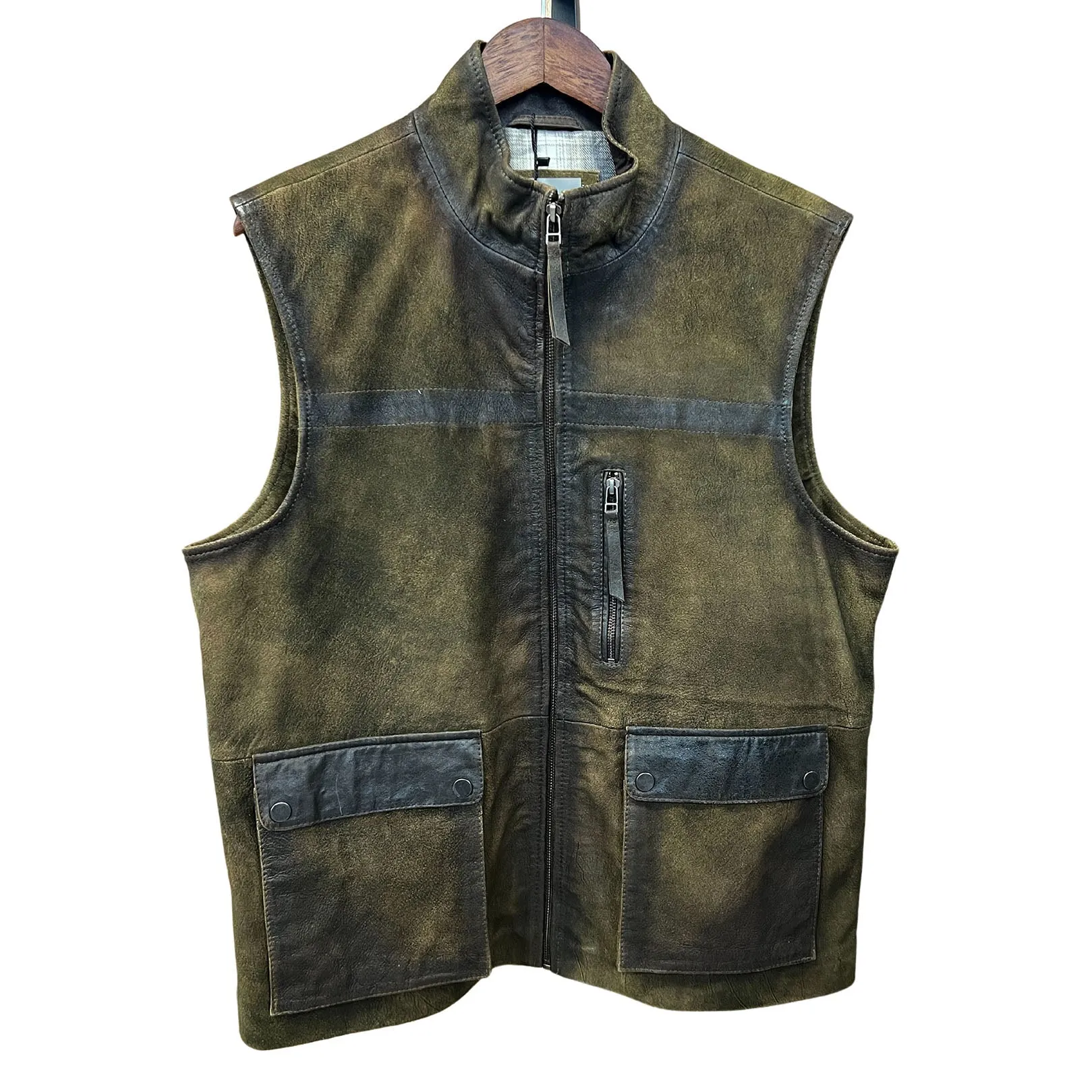 MEN'S OLIVE VEST - MEN'S sold by Old Gringo
