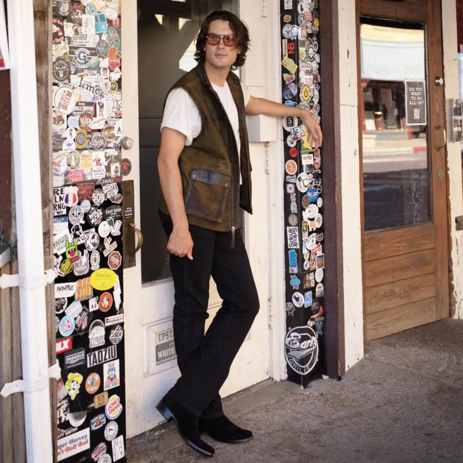 MEN'S OLIVE VEST - MEN'S sold by Old Gringo product image thumbnail 4