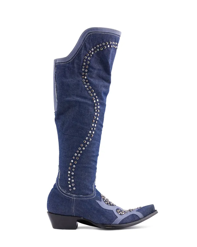 BLUE CHIP INVESTOR TALL - Blue Denim/Violet made by Old Gringo