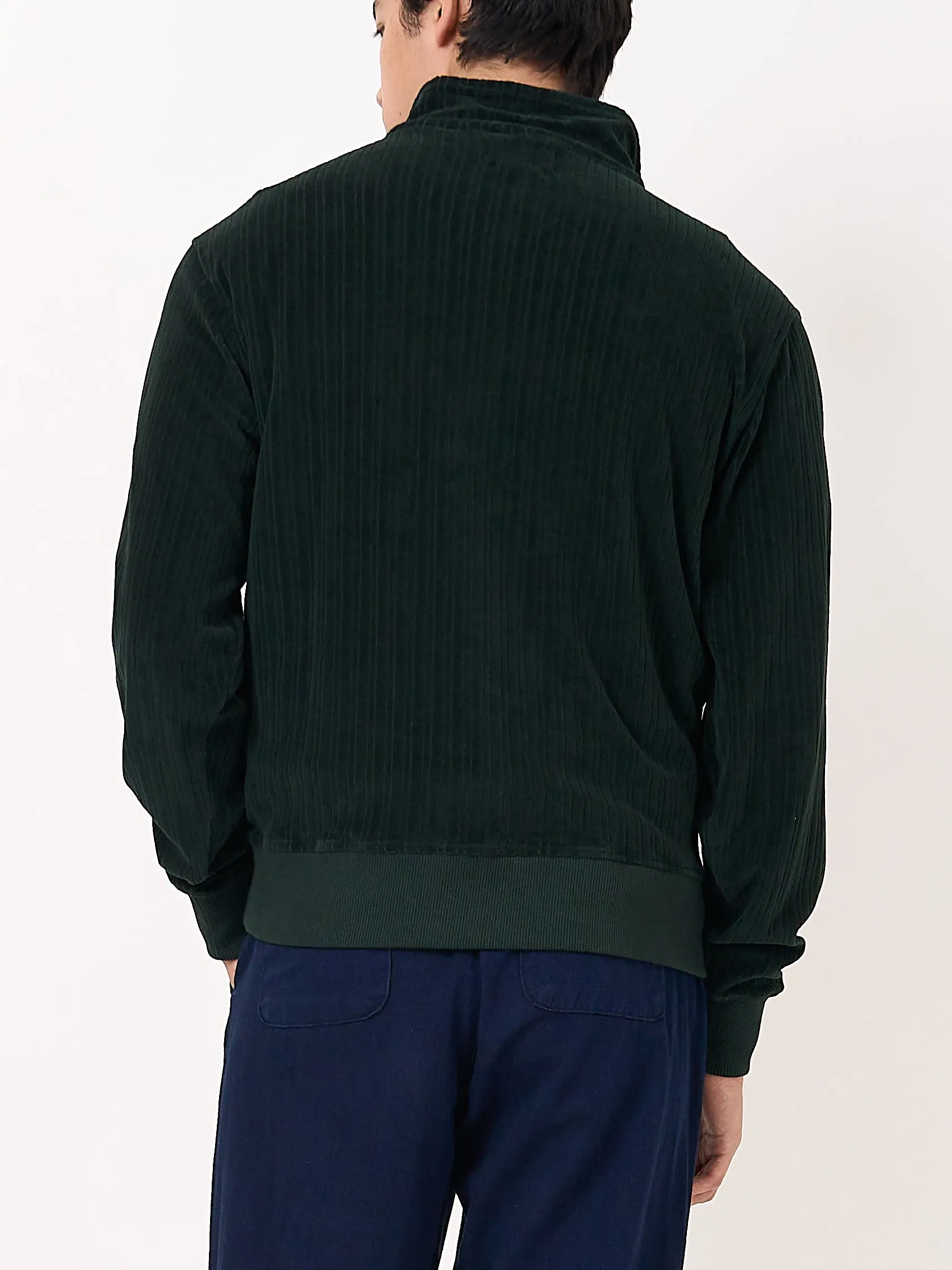 Half Zip Sweatshirt Willow Dark Green sold by Oliver Spencer product image thumbnail 4