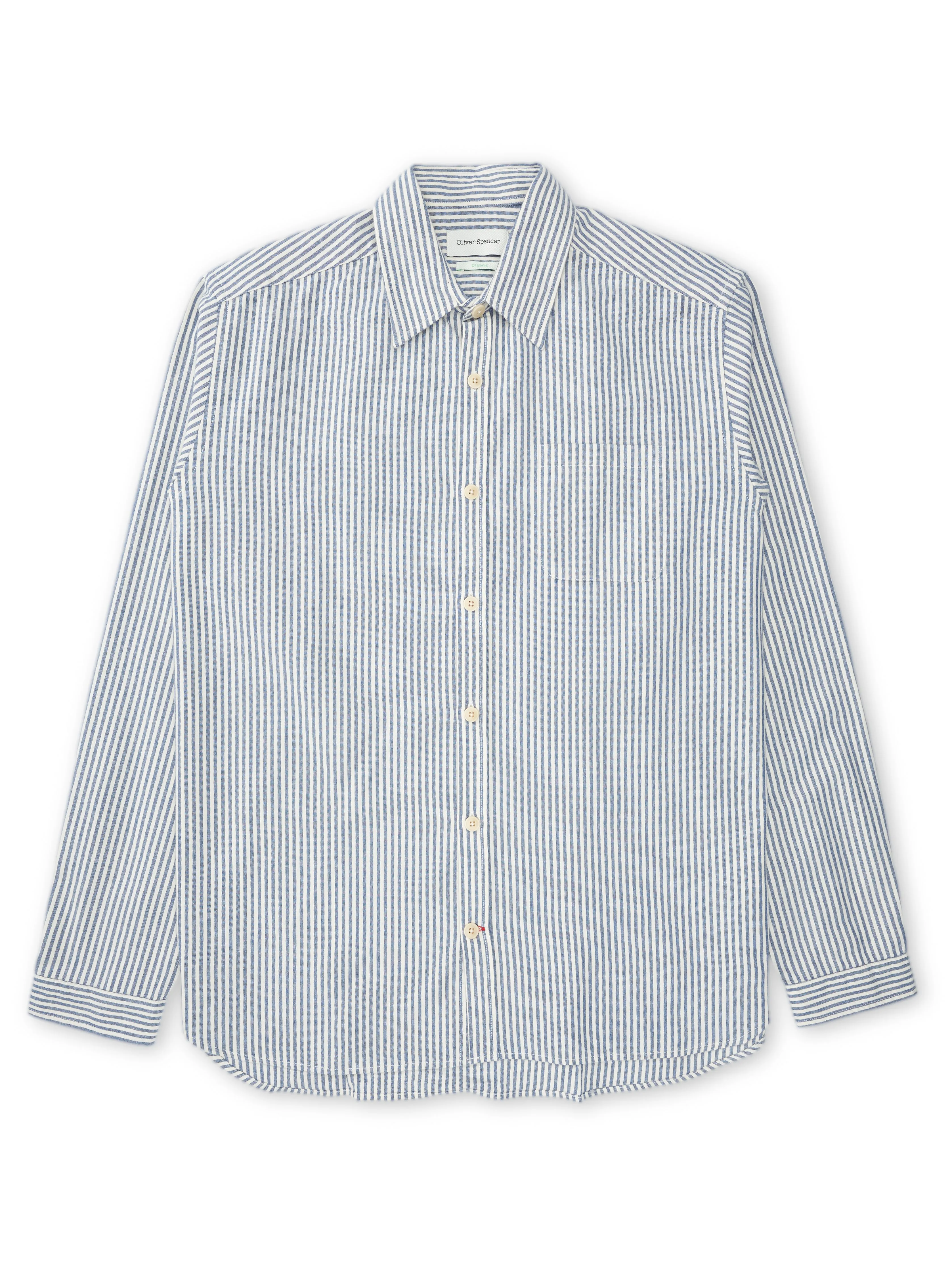 New York Special Shirt Brimham Blue sold by Oliver Spencer