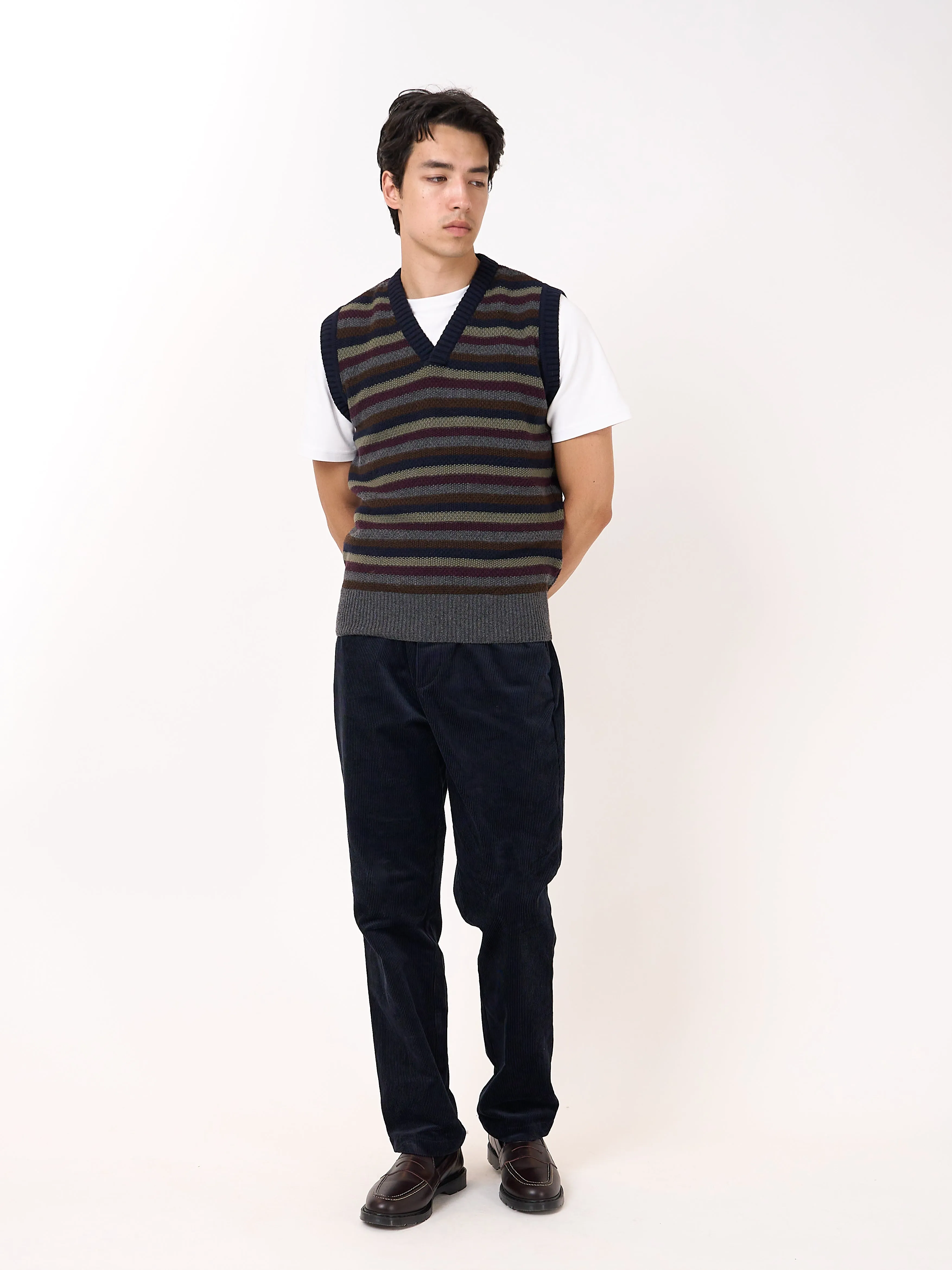 Graves V Neck Vest Bryant Multi sold by Oliver Spencer product image thumbnail 2