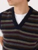 Graves V Neck Vest Bryant Multi sold by Oliver Spencer