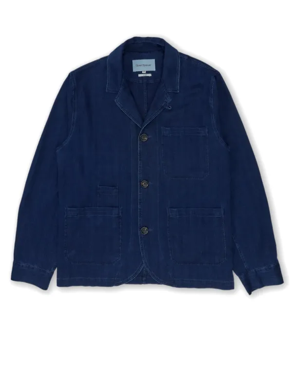 Bradwell Jacket Faye Indigo Blue sold by Oliver Spencer