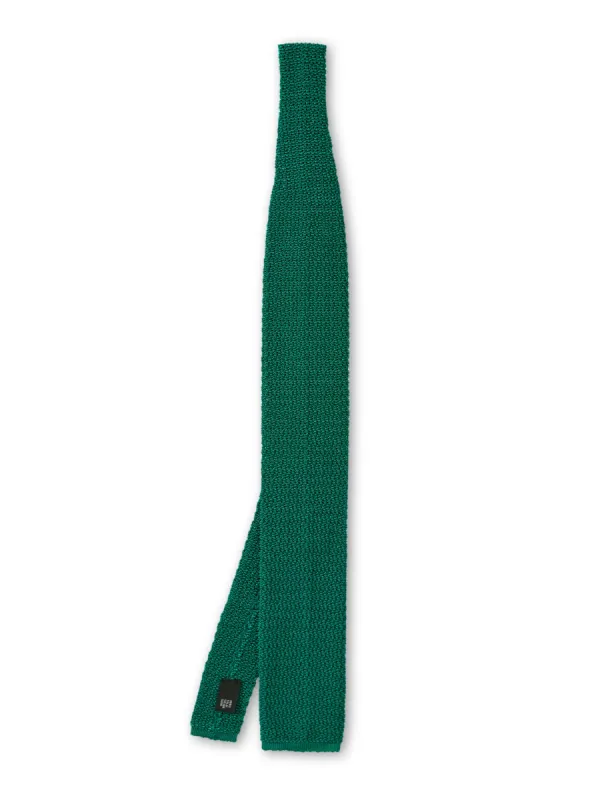 Silk Knitted Tie Green sold by Oliver Spencer