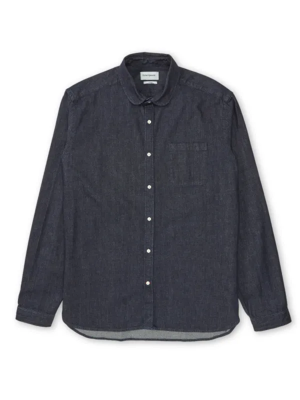 Eton Collar Shirt Mullins Denim Indigo Rinse sold by Oliver Spencer