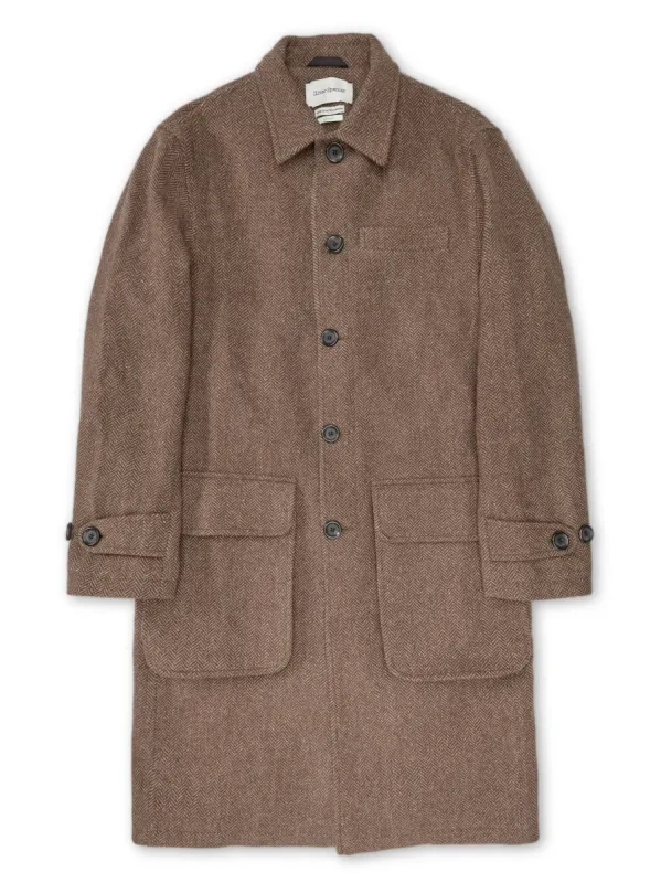Grandpa Coat Whittaker Brown sold by Oliver Spencer