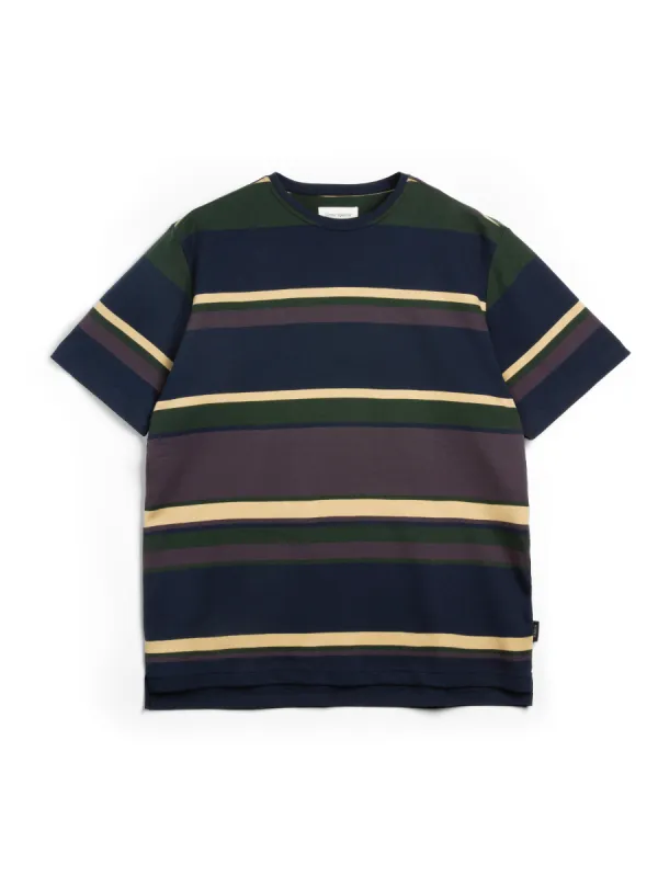 Box T-Shirt Elsmere Aubergine Multi sold by Oliver Spencer