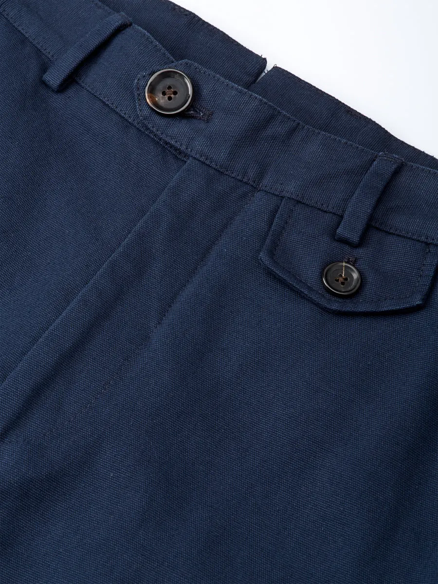 Fishtail Trousers Ellbridge Navy sold by Oliver Spencer product image thumbnail 3