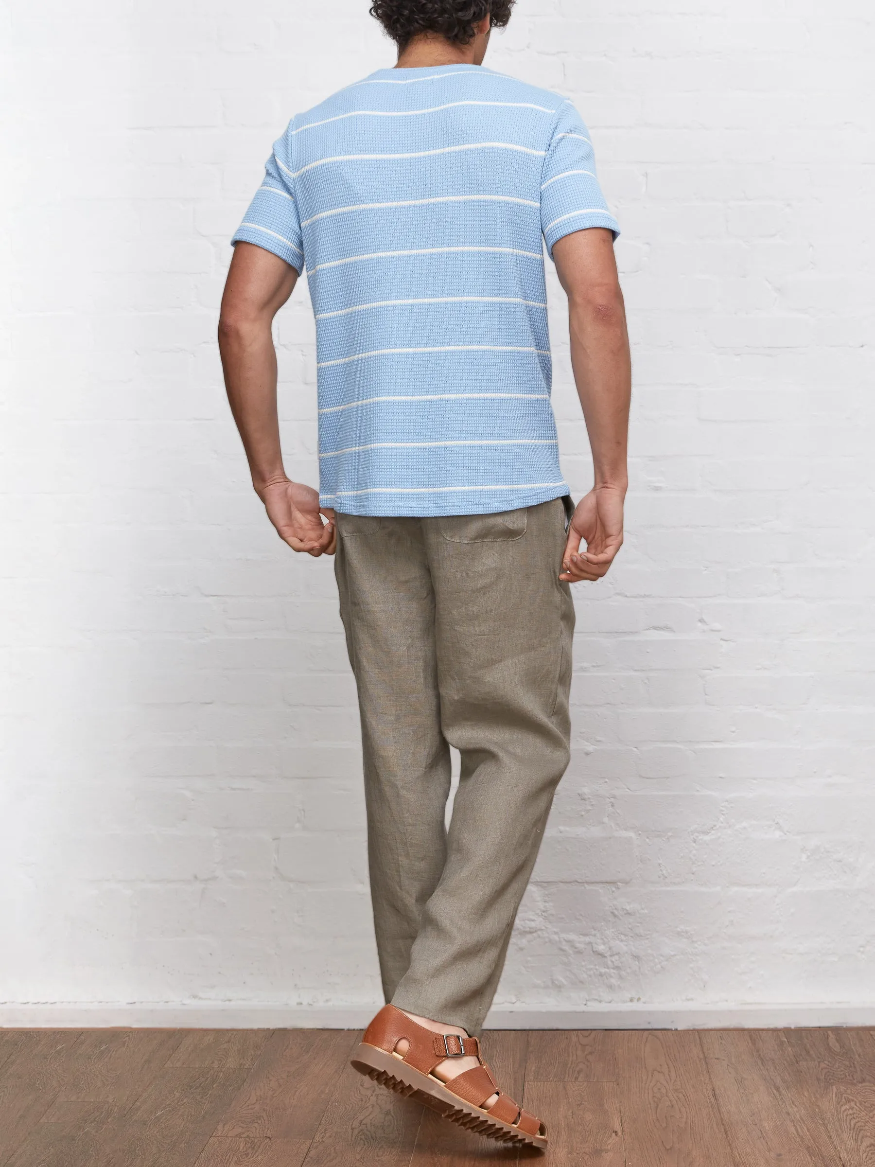 Conduit T-Shirt Gilmore Sky Blue sold by Oliver Spencer product image thumbnail 3