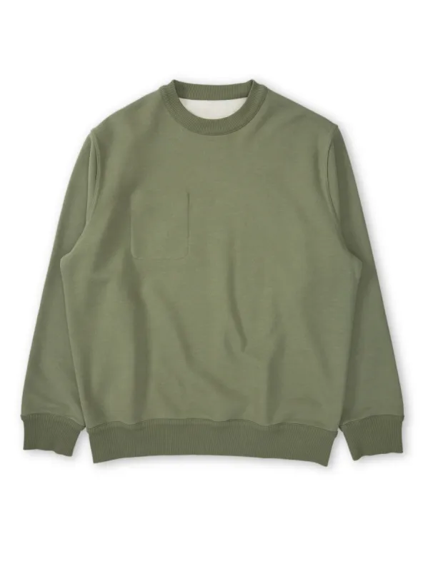 Reversible Sweatshirt Ruddock Green made by Oliver Spencer