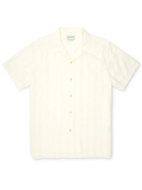 Havana Short Sleeve Shirt Yardley Cream sold by Oliver Spencer