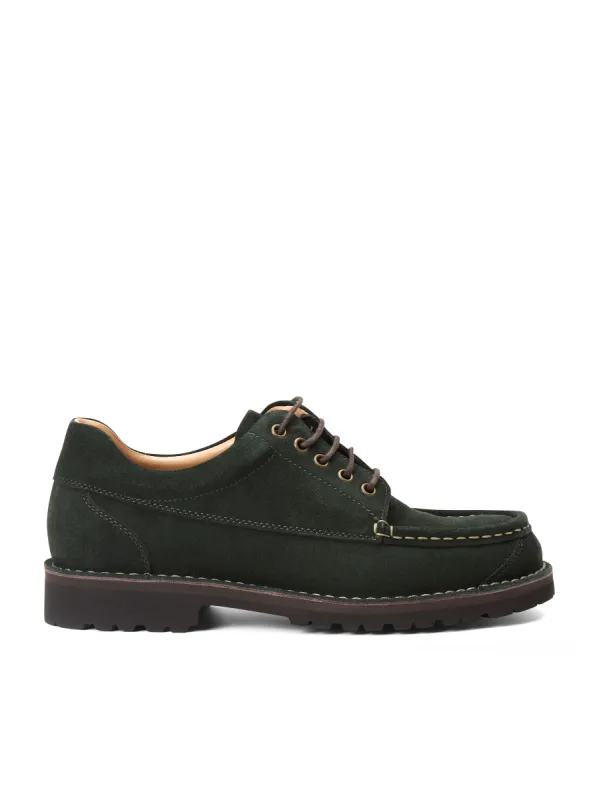 Fracap Contender Shoe Green Suede sold by Oliver Spencer