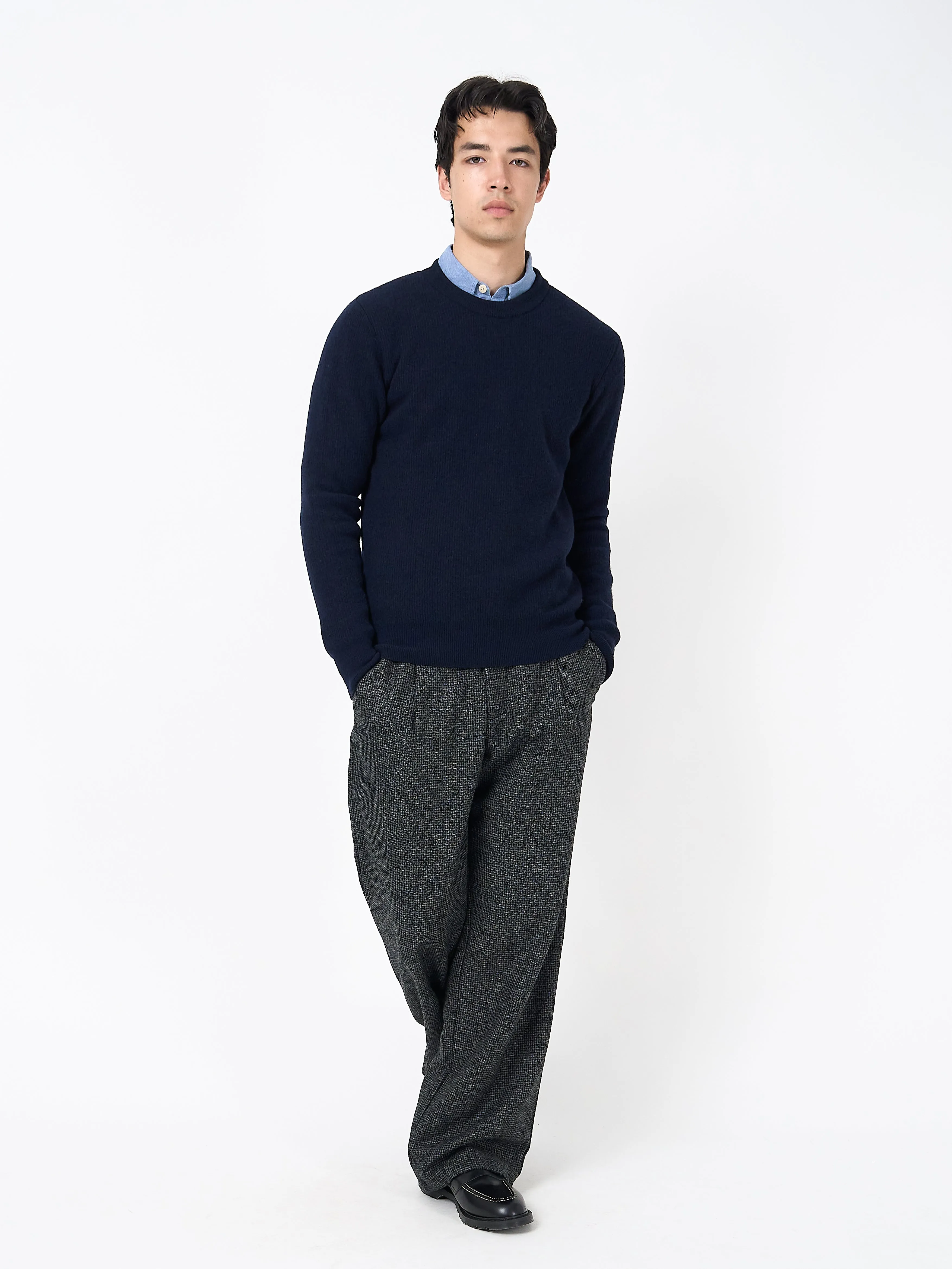 Blenheim Jumper Hartwell Navy sold by Oliver Spencer product image thumbnail 2