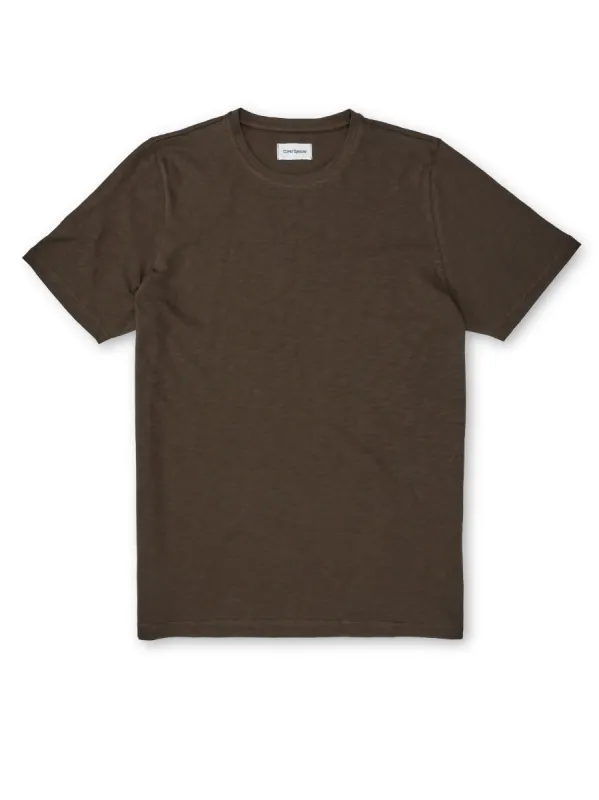 Conduit T-Shirt Hawley Dark Brown sold by Oliver Spencer