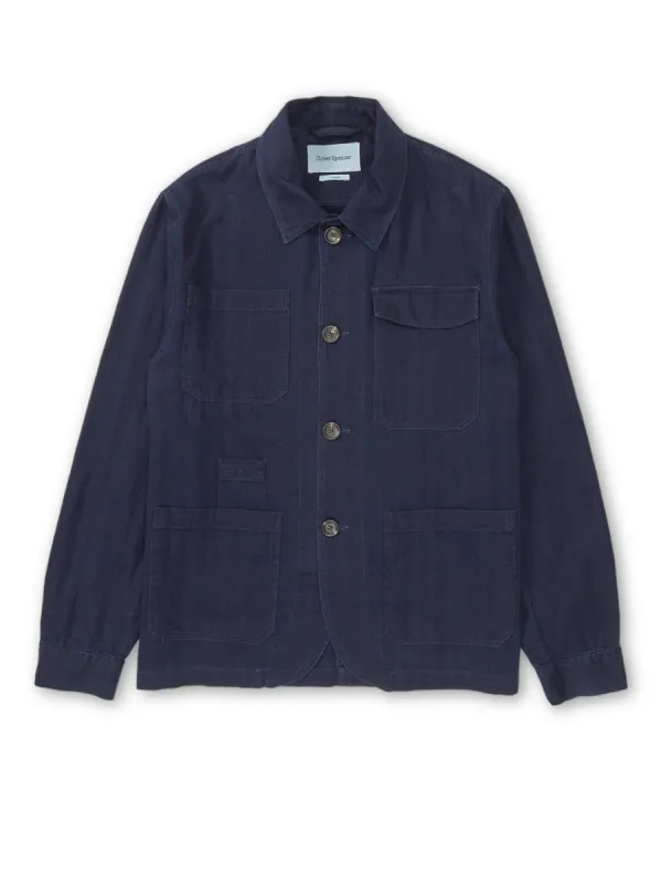 Hythe Jacket Faye Indigo Blue sold by Oliver Spencer