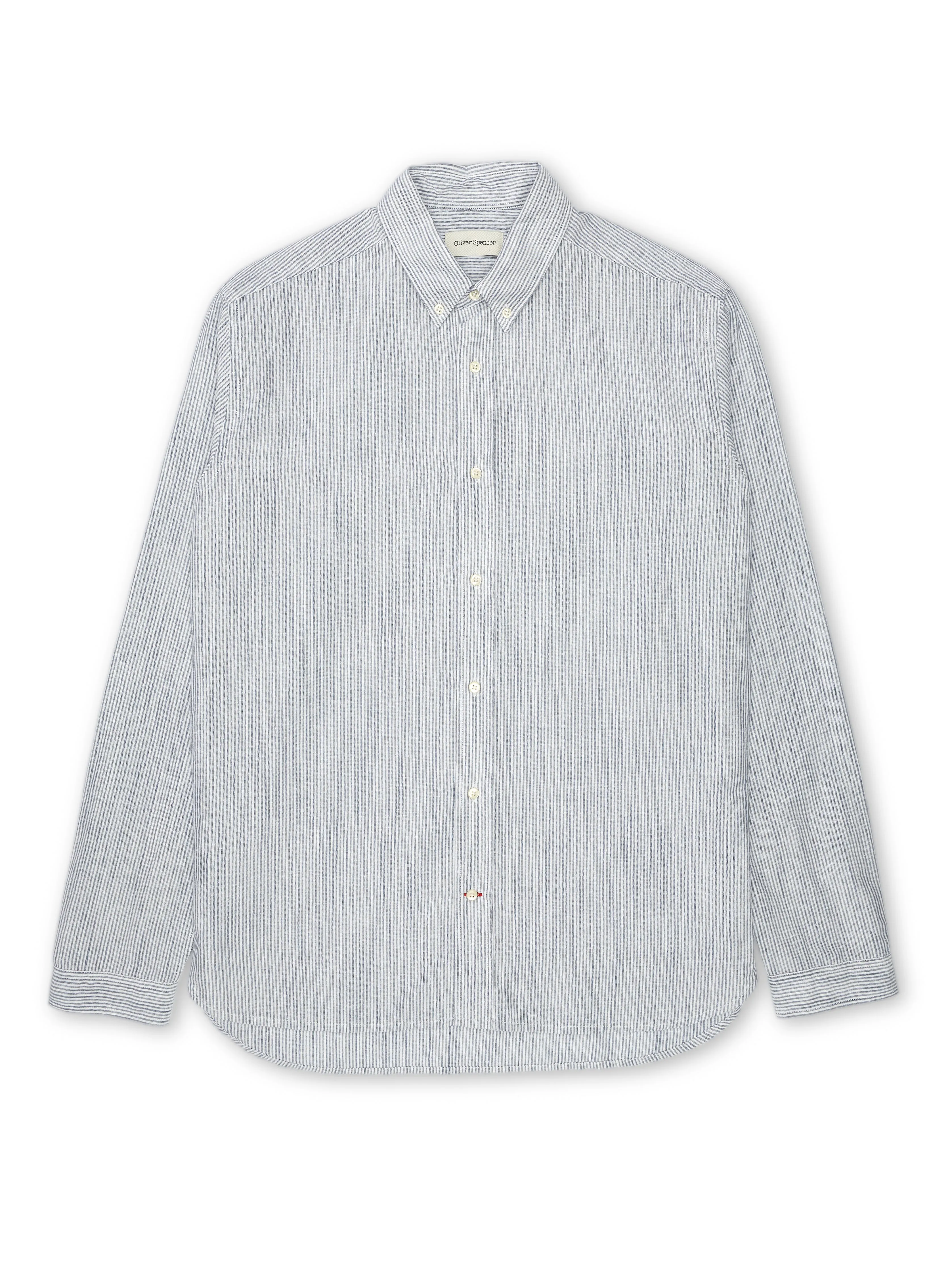 Brook Shirt Conroy Blue sold by Oliver Spencer