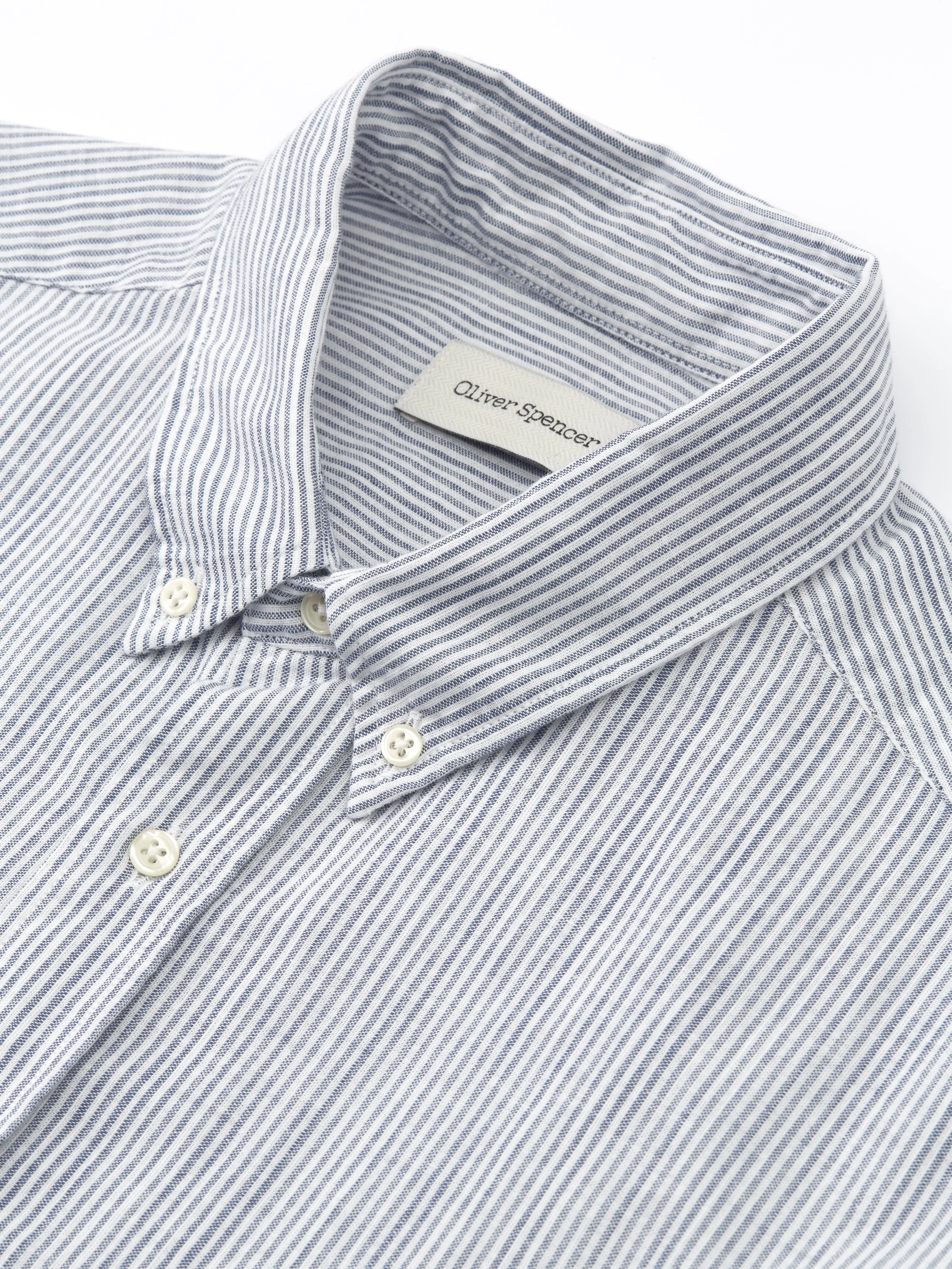 Brook Shirt Conroy Blue sold by Oliver Spencer product image thumbnail 3
