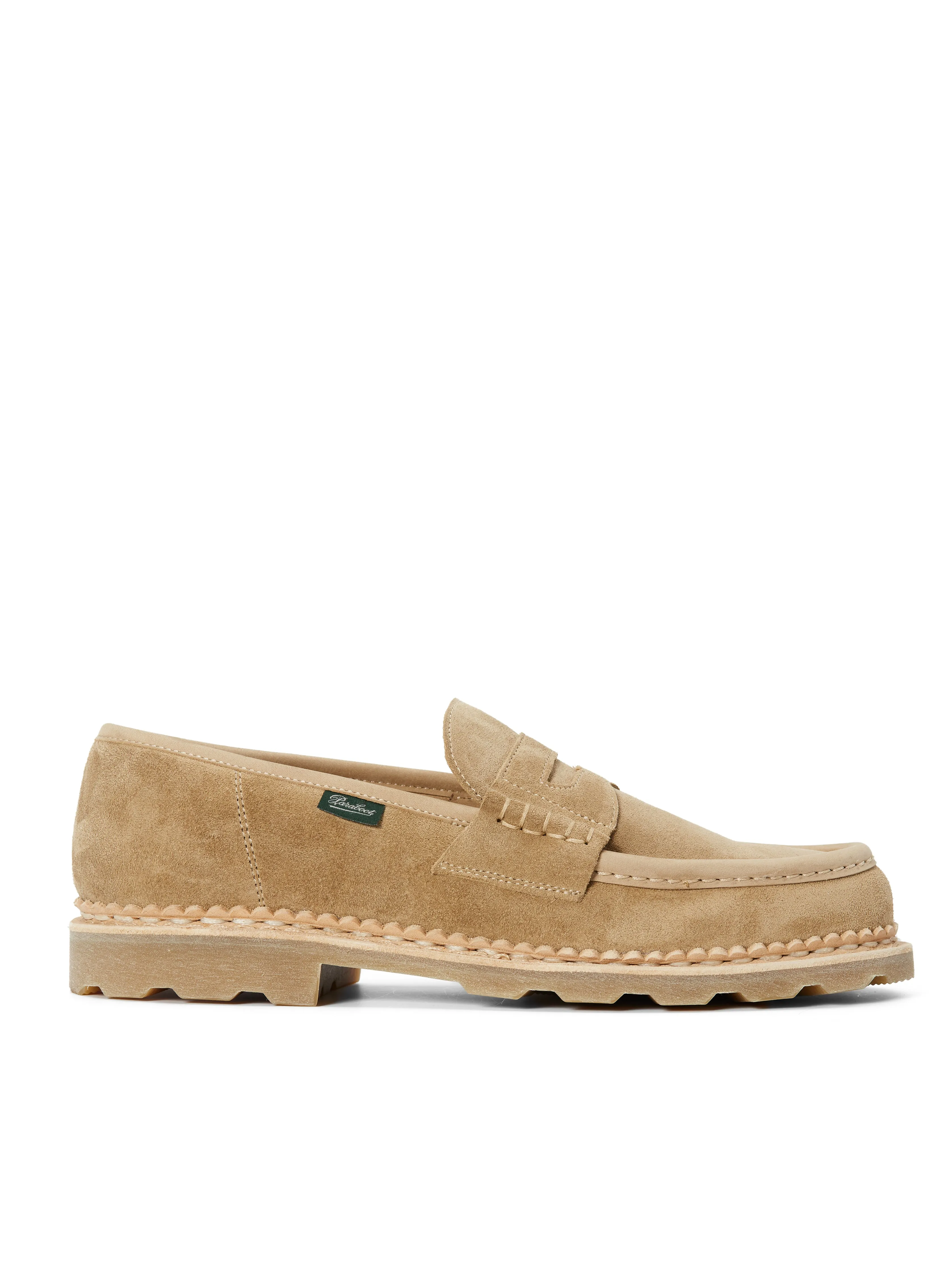 Paraboot Nantes Loafer Sand Suede sold by Oliver Spencer