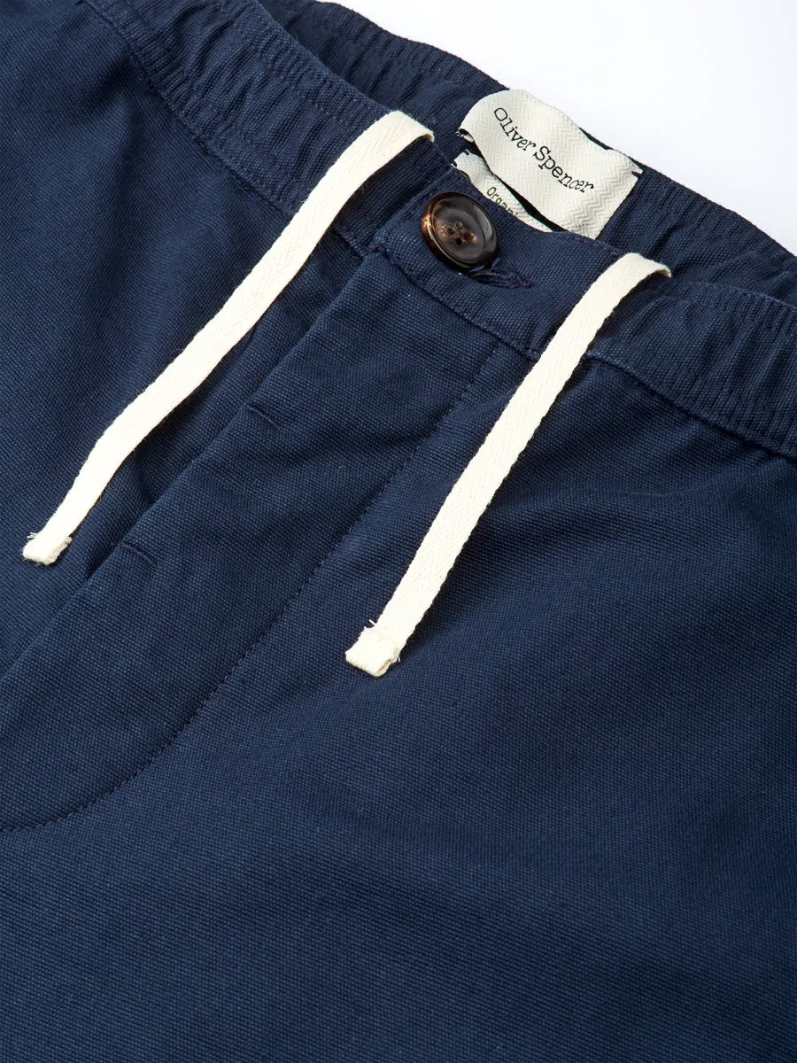 Drawstring Trousers Ellbridge Navy sold by Oliver Spencer product image thumbnail 3