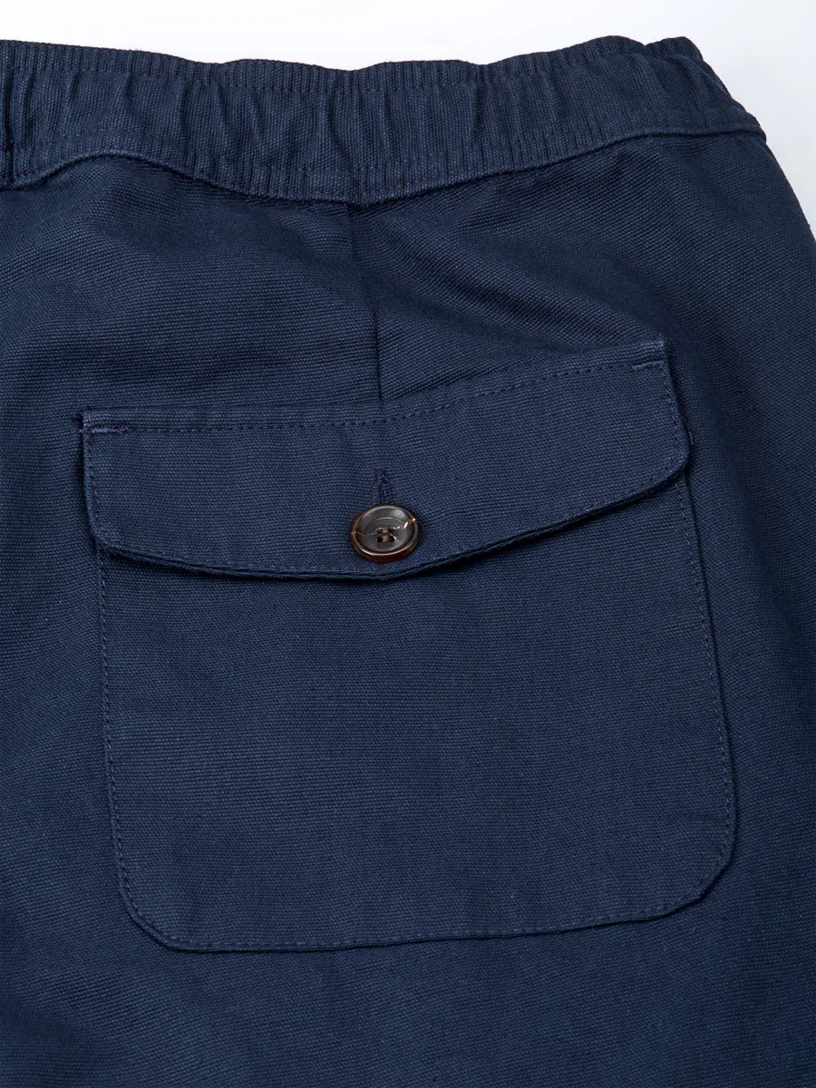 Drawstring Trousers Ellbridge Navy sold by Oliver Spencer product image thumbnail 5