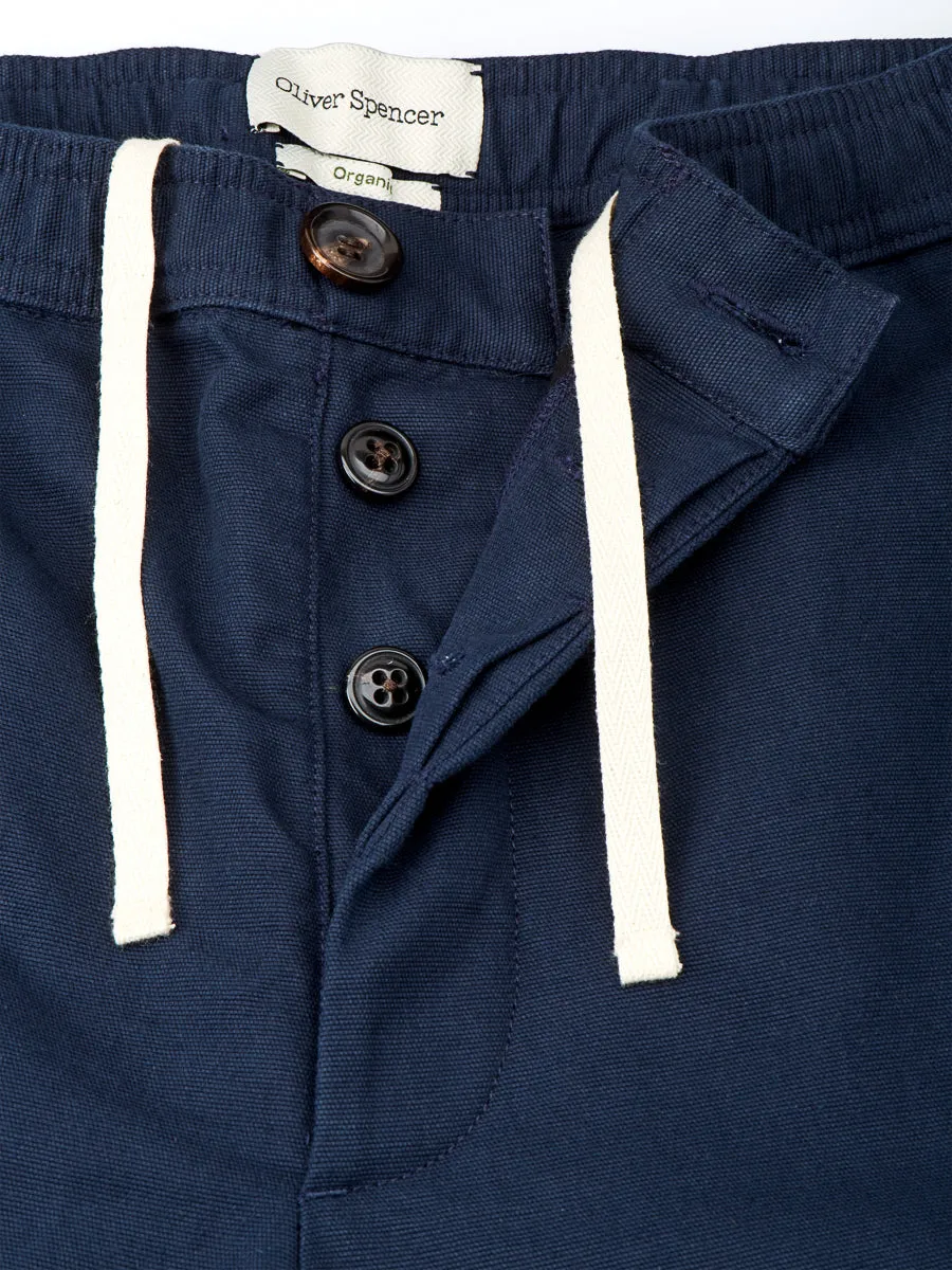 Drawstring Trousers Ellbridge Navy sold by Oliver Spencer product image thumbnail 4