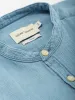 Grandad Shirt Kildale Indigo Light sold by Oliver Spencer