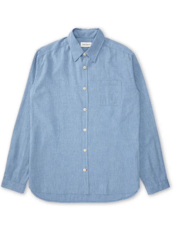 New York Special Shirt Wyatt Sky Blue sold by Oliver Spencer