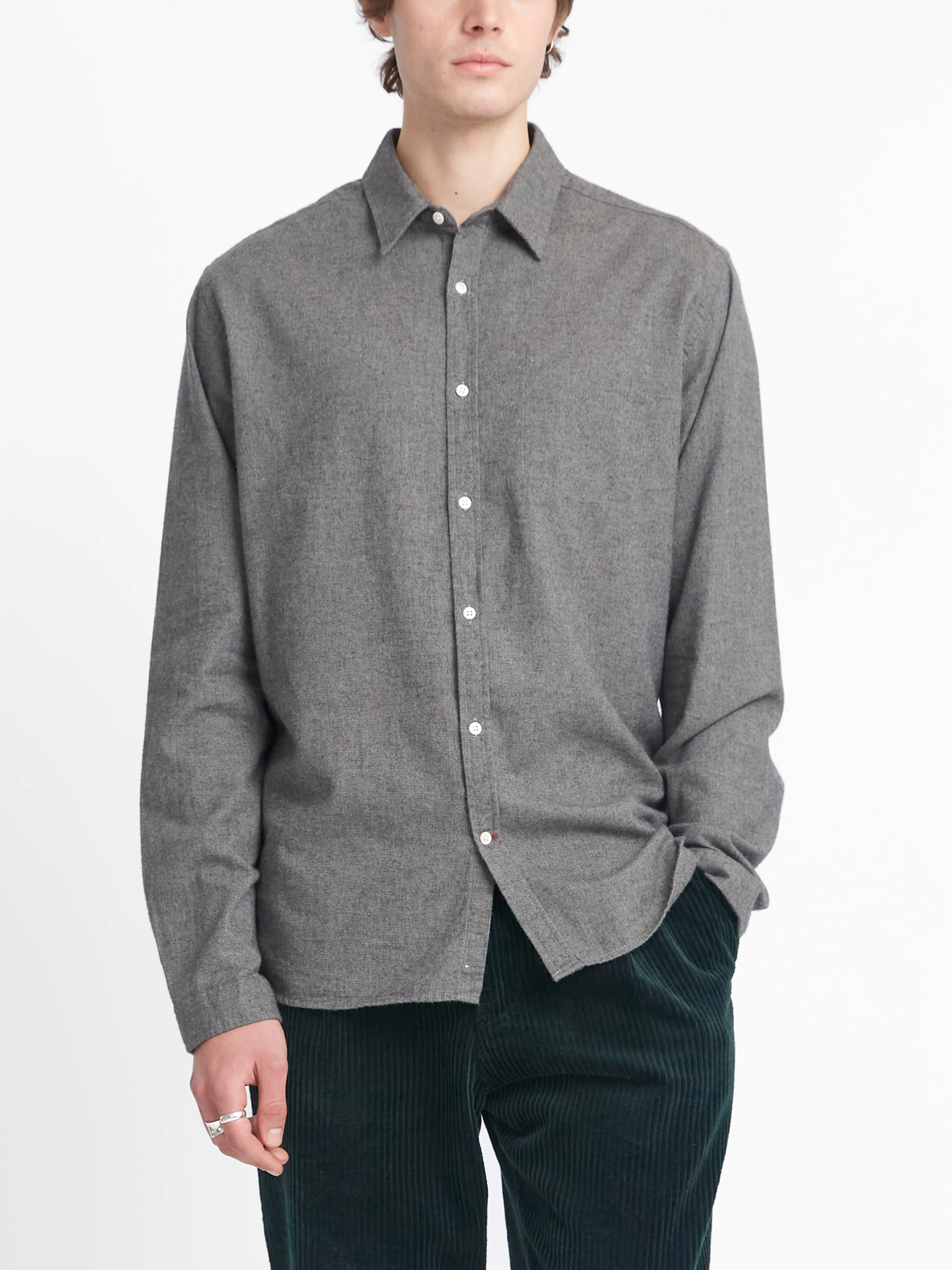New York Special Shirt Abbingdon Dark Grey sold by Oliver Spencer product image thumbnail 5