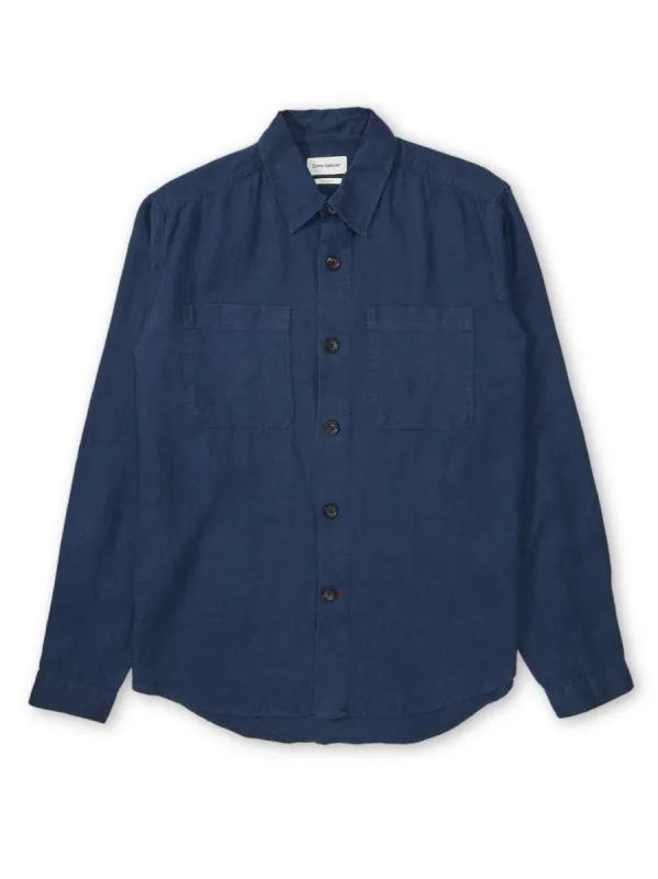 Treviscoe Shirt Coney Navy sold by Oliver Spencer