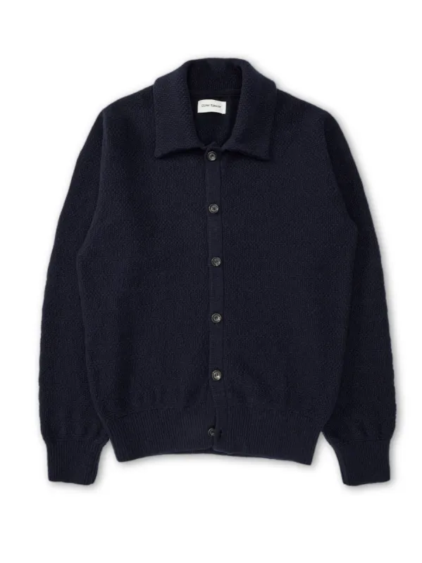 Britten Knitted Cardigan Bryant Navy sold by Oliver Spencer