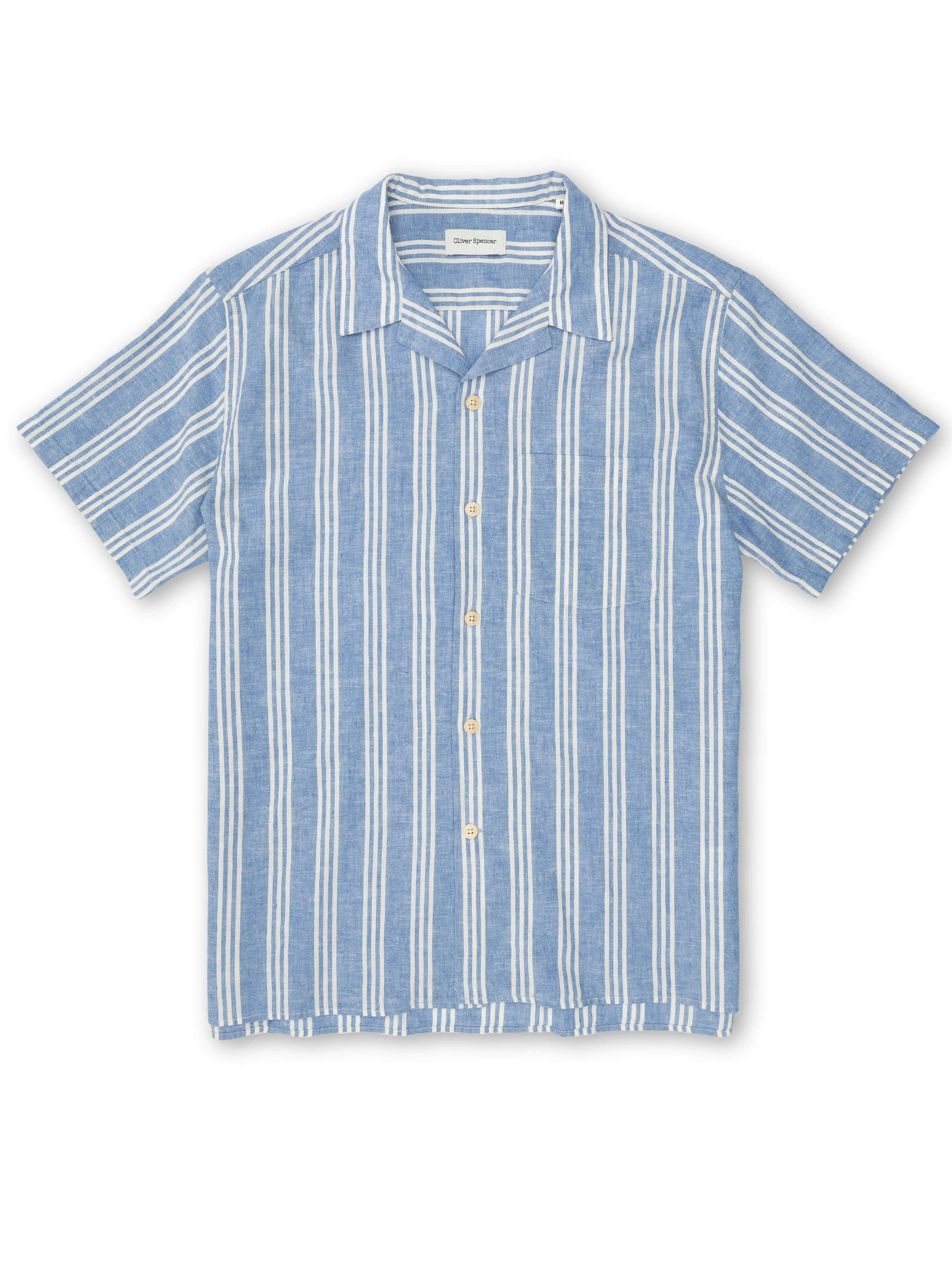 Havana Short Sleeve Shirt Singer Blue sold by Oliver Spencer
